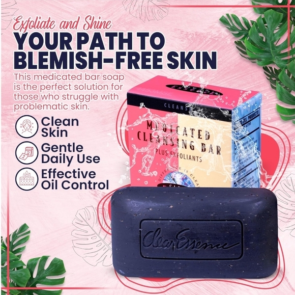 Clear Essence Medicated Cleansing Bar Soap 4.7 oz - Picture 4 of 11